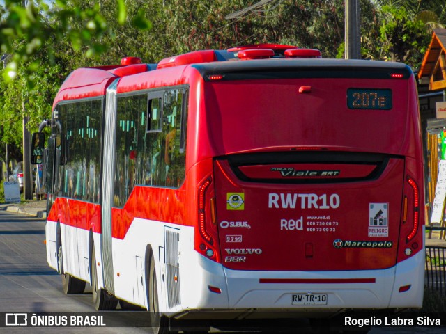 Subus 9799 na cidade de Santiago, Santiago, Metropolitana de Santiago, Chile, por Rogelio Labra Silva. Número da foto: #10408696.