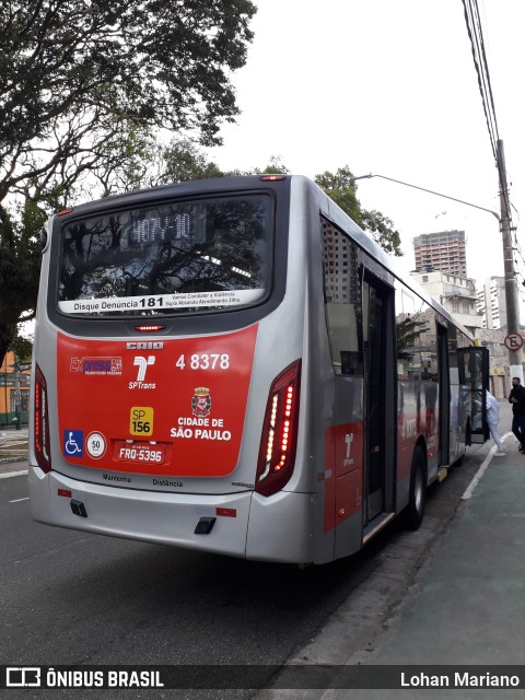 Express Transportes Urbanos Ltda 4 8378 na cidade de São Paulo, São Paulo, Brasil, por Lohan Mariano. Número da foto: #10408542.