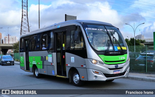 Transcooper > Norte Buss 1 6706 na cidade de São Paulo, São Paulo, Brasil, por Francisco Ivano. ID da foto: 10408783.