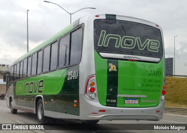 Tata - Jara - I9 Transporte e Turismo - Inove Turismo 2540 na cidade de Vespasiano, Minas Gerais, Brasil, por Moisés Magno. ID da foto: 10409259.