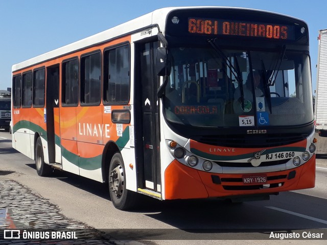 Linave Transportes RJ 146.060 na cidade de Nova Iguaçu, Rio de Janeiro, Brasil, por Augusto César. Número da foto: #10408622.