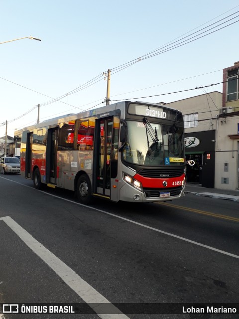 Allibus Transportes 4 5152 na cidade de São Paulo, São Paulo, Brasil, por Lohan Mariano. ID da foto: 10408546.