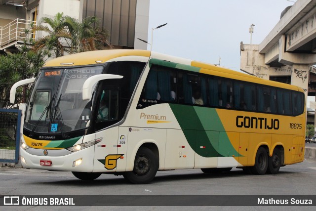 Empresa Gontijo de Transportes 18875 na cidade de Rio de Janeiro, Rio de Janeiro, Brasil, por Matheus Souza. ID da foto: 10413143.