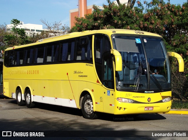 Viação Itapemirim 5091 na cidade de São Paulo, São Paulo, Brasil, por Leonardo Fidelli. ID da foto: 10411824.