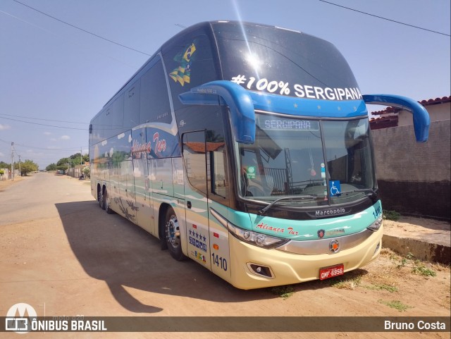 Aliança Tur Transporte de Passageiros e Turismo 1410 na cidade de Petrolina, Pernambuco, Brasil, por Bruno Costa. Número da foto: #10412333.