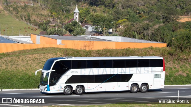Auto Viação Catarinense 321322 na cidade de Joinville, Santa Catarina, Brasil, por Vinicius Petris. Número da foto: #10414228.