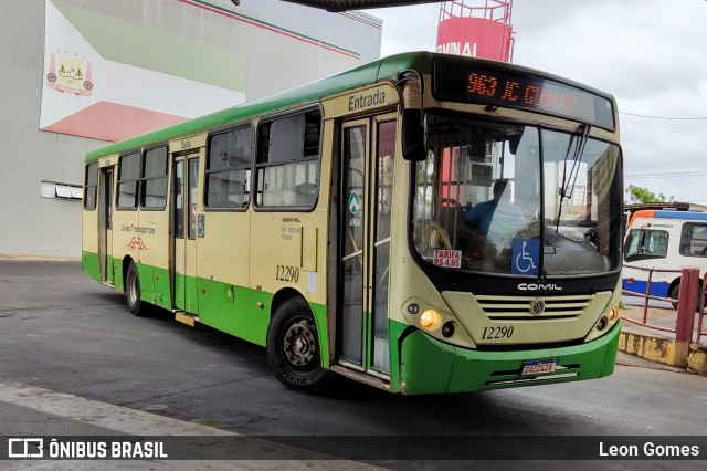 União Transportes 12290 na cidade de Várzea Grande, Mato Grosso, Brasil, por Leon Gomes. ID da foto: 10412499.