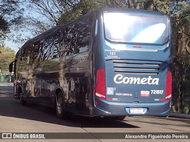 Viação Cometa 721517 na cidade de São Paulo, São Paulo, Brasil, por Alexandre Figueiredo Pereira. ID da foto: 10413852.