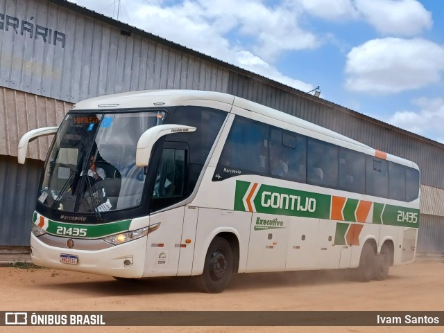 Empresa Gontijo de Transportes 21435 na cidade de Tauá, Ceará, Brasil, por Ivam Santos. ID da foto: 10411958.