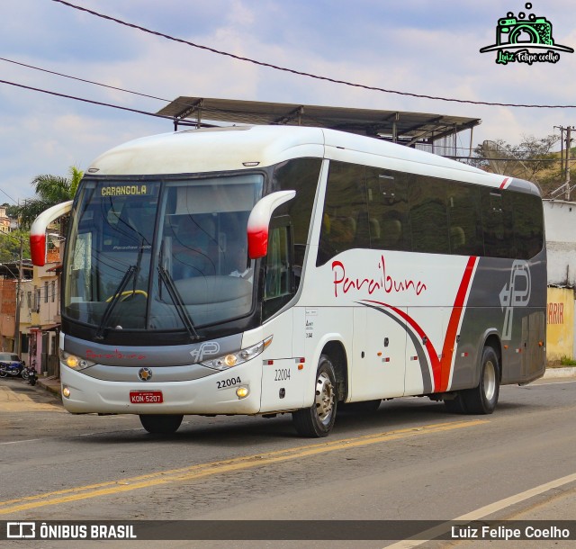 Paraibuna Transportes 22004 na cidade de Juiz de Fora, Minas Gerais, Brasil, por Luiz Felipe Coelho. ID da foto: 10411927.