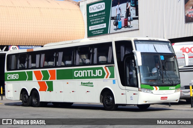 Empresa Gontijo de Transportes 21160 na cidade de Rio de Janeiro, Rio de Janeiro, Brasil, por Matheus Souza. ID da foto: 10413202.