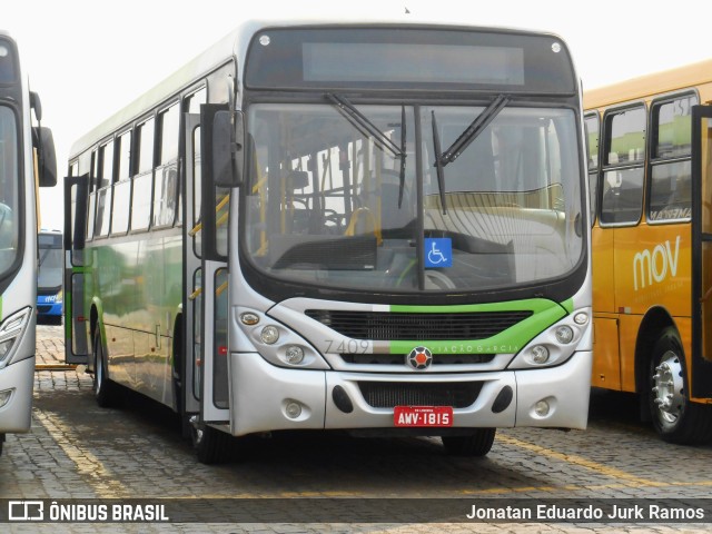 Viação Garcia 7409 na cidade de Londrina, Paraná, Brasil, por Jonatan Eduardo Jurk Ramos. ID da foto: 10412283.