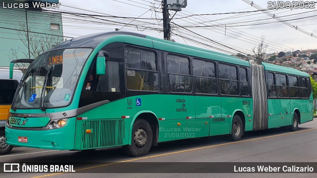 Transporte Coletivo Glória BB612 na cidade de Curitiba, Paraná, Brasil, por Lucas Weber Calizario. Número da foto: #10414600.