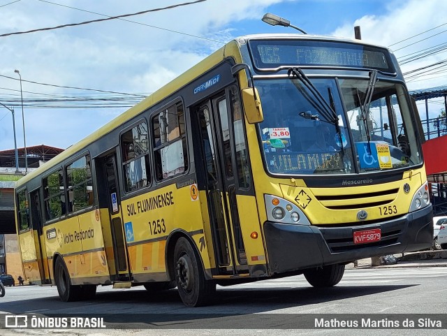 Viação Sul Fluminense 1253 na cidade de Volta Redonda, Rio de Janeiro, Brasil, por Matheus Martins da Silva. ID da foto: 10417160.