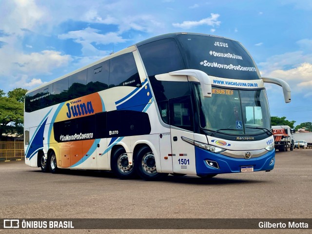 Viação Juína 1501 na cidade de Comodoro, Mato Grosso, Brasil, por Gilberto Motta. Número da foto: #10415123.