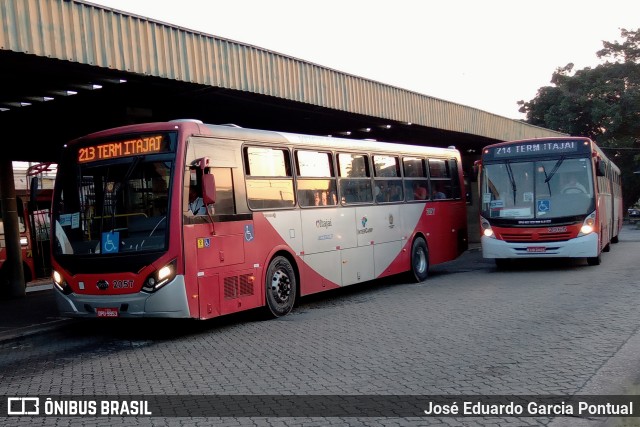 Itajaí Transportes Coletivos 2057 na cidade de Campinas, São Paulo, Brasil, por José Eduardo Garcia Pontual. Número da foto: #10416558.