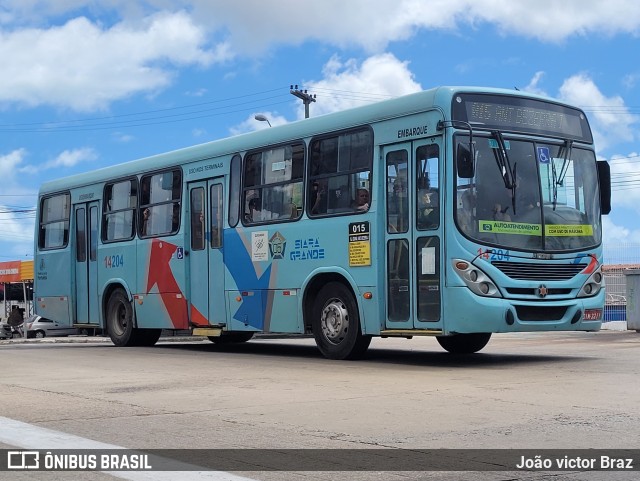 Viação Siará Grande 14204 na cidade de Fortaleza, Ceará, Brasil, por João victor Braz. Número da foto: #10415096.