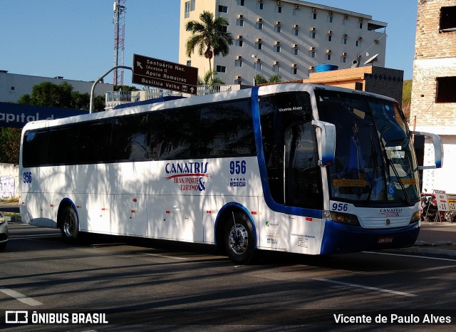 Canatris Turismo 956 na cidade de Aparecida, São Paulo, Brasil, por Vicente de Paulo Alves. ID da foto: 10414748.