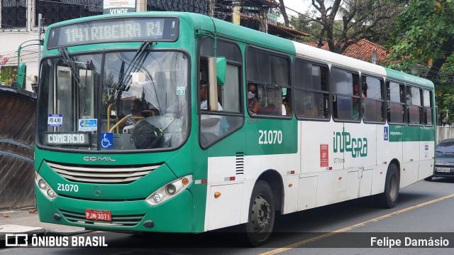 OT Trans - Ótima Salvador Transportes 21070 na cidade de Salvador, Bahia, Brasil, por Felipe Damásio. ID da foto: 10414858.