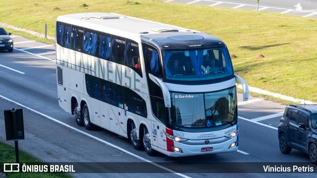 Auto Viação Catarinense 3601 na cidade de Joinville, Santa Catarina, Brasil, por Vinicius Petris. ID da foto: 10416231.