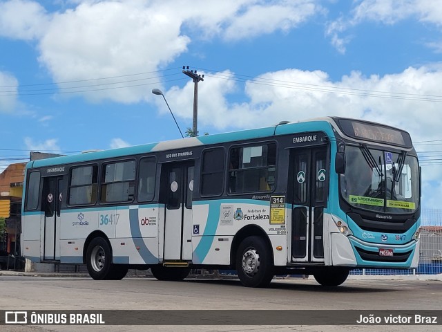 Viação Santa Cecília 36417 na cidade de Fortaleza, Ceará, Brasil, por João victor Braz. Número da foto: #10415082.