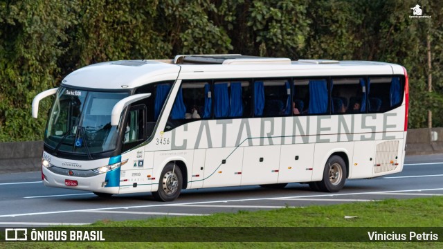 Auto Viação Catarinense 3456 na cidade de Joinville, Santa Catarina, Brasil, por Vinicius Petris. ID da foto: 10416303.