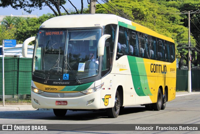 Empresa Gontijo de Transportes 18985 na cidade de São Paulo, São Paulo, Brasil, por Moaccir  Francisco Barboza. ID da foto: 10415746.