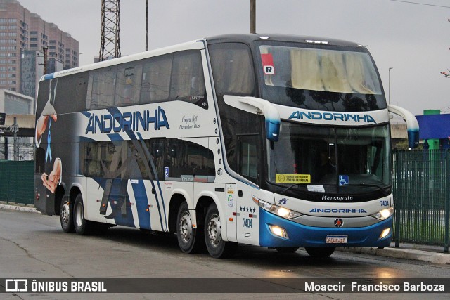 Empresa de Transportes Andorinha 7404 na cidade de São Paulo, São Paulo, Brasil, por Moaccir  Francisco Barboza. ID da foto: 10418950.