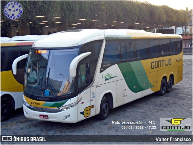 Empresa Gontijo de Transportes 16080 na cidade de Belo Horizonte, Minas Gerais, Brasil, por Valter Francisco. Número da foto: #10419128.