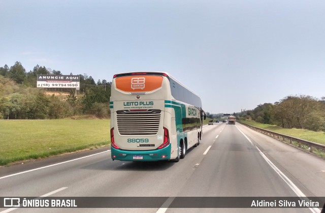 Viação Garcia 88059 na cidade de Mairinque, São Paulo, Brasil, por Aldinei Silva Vieira . Número da foto: #10419397.