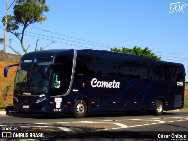 Viação Cometa 721551 na cidade de Campinas, São Paulo, Brasil, por César Ônibus. ID da foto: 10420121.