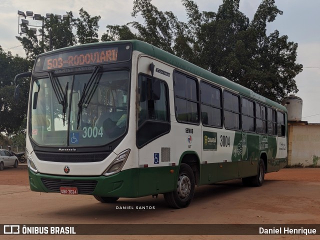Expresso Caribus Transportes 3004 na cidade de Cuiabá, Mato Grosso, Brasil, por Daniel Henrique. Número da foto: #10420345.