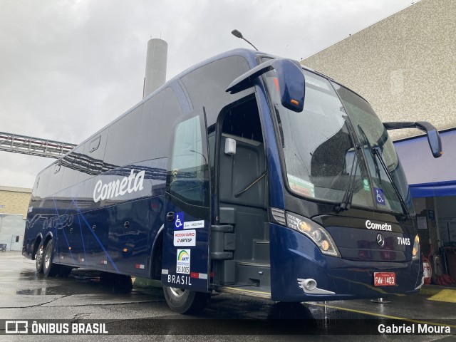 Viação Cometa 71403 na cidade de São Paulo, São Paulo, Brasil, por Gabriel Moura. Número da foto: #10420536.