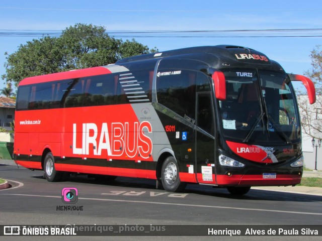 Lirabus 15011 na cidade de Holambra, São Paulo, Brasil, por Henrique Alves de Paula Silva. Número da foto: #10419626.