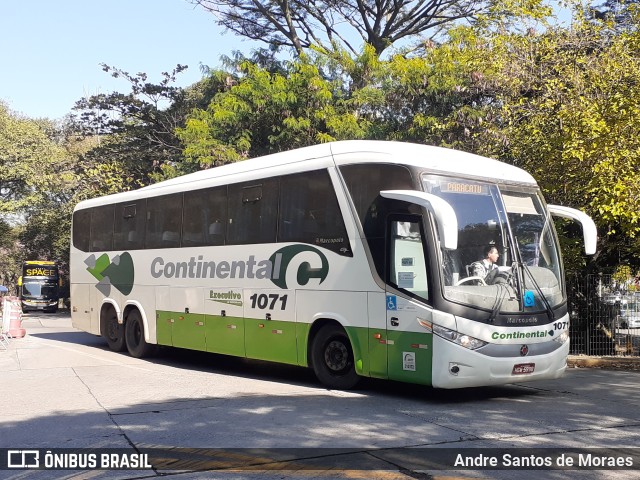 Viação Continental de Transportes 1071 na cidade de São Paulo, São Paulo, Brasil, por Andre Santos de Moraes. ID da foto: 10421079.