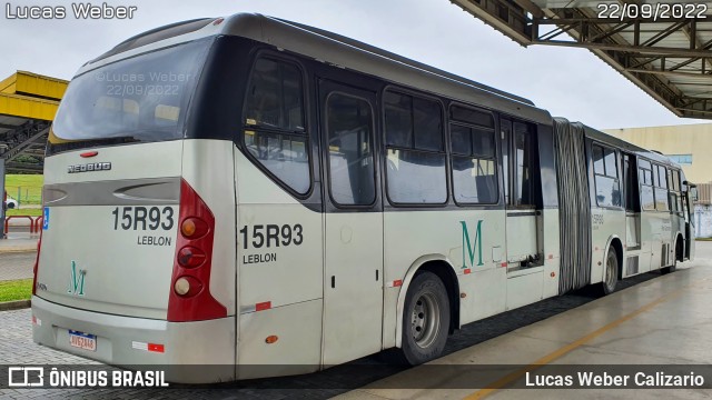 Leblon Transporte de Passageiros 15R93 na cidade de Fazenda Rio Grande, Paraná, Brasil, por Lucas Weber Calizario. ID da foto: 10418776.