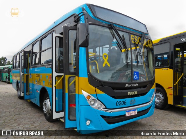 Transporte Acessível Unicarga 0206 na cidade de Curitiba, Paraná, Brasil, por Ricardo Fontes Moro. ID da foto: 10420716.