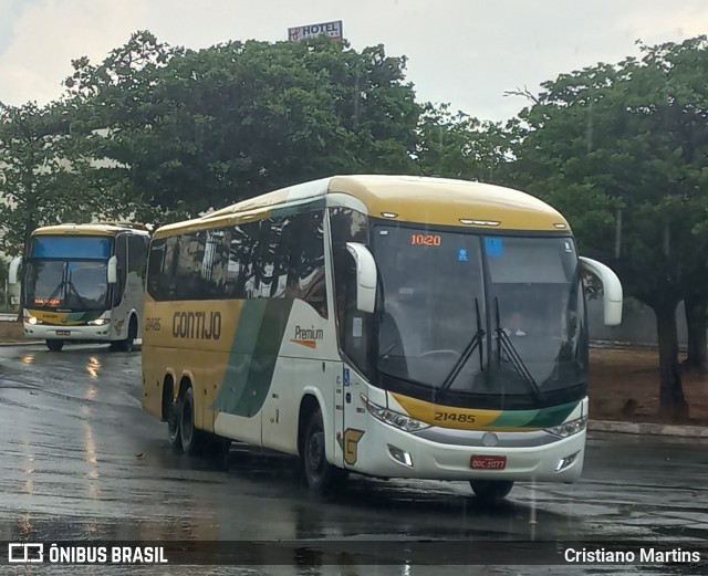 Empresa Gontijo de Transportes 21485 na cidade de Montes Claros, Minas Gerais, Brasil, por Cristiano Martins. ID da foto: 10418440.