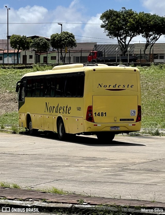 Viação Nordeste 1481 na cidade de Natal, Rio Grande do Norte, Brasil, por Marco Silva. ID da foto: 10419699.