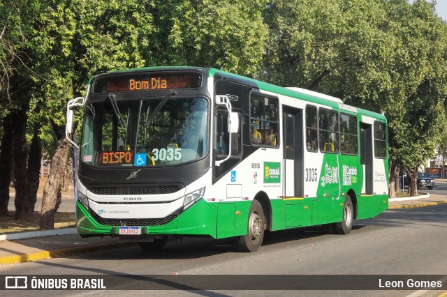 Expresso Caribus Transportes 3035 na cidade de Cuiabá, Mato Grosso, Brasil, por Leon Gomes. Número da foto: #10421472.