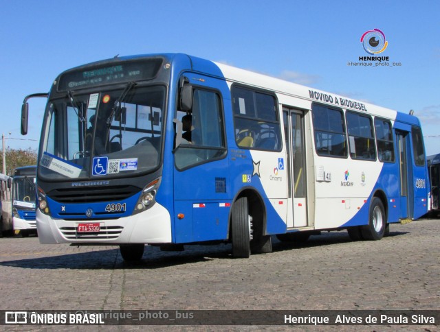 Onicamp Transporte Coletivo 4901 na cidade de Campinas, São Paulo, Brasil, por Henrique Alves de Paula Silva. Número da foto: #10421824.