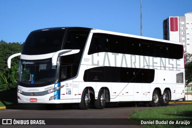 Auto Viação Catarinense 3507 na cidade de Cascavel, Paraná, Brasil, por Daniel Budal de Araújo. ID da foto: 10421339.