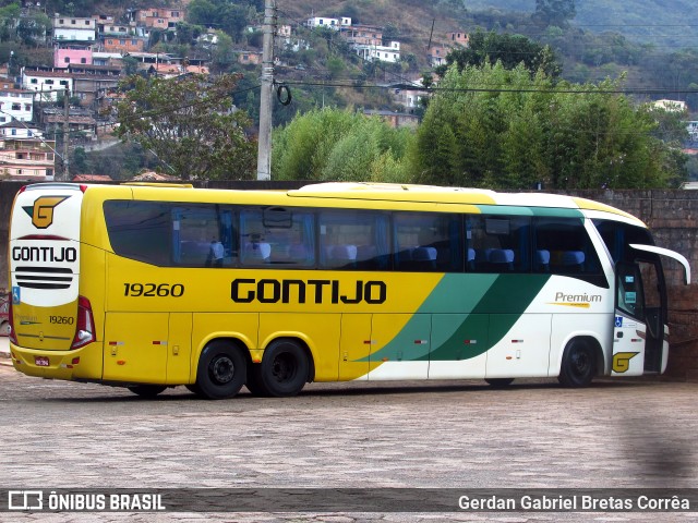 Empresa Gontijo de Transportes 19260 na cidade de Ouro Preto, Minas Gerais, Brasil, por Gerdan Gabriel Bretas Corrêa. ID da foto: 10422733.