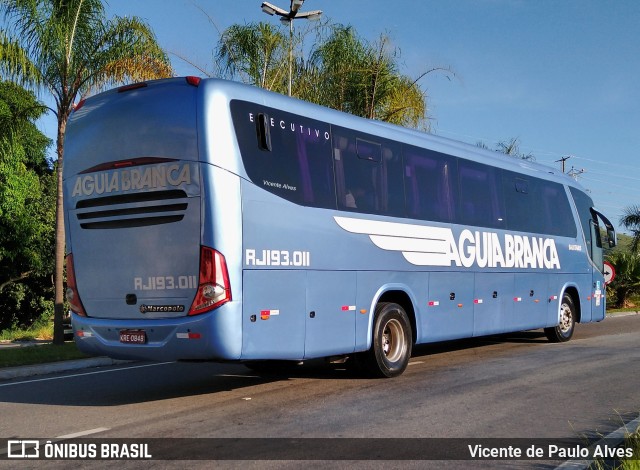 Viação Águia Branca RJ 193.011 na cidade de Aparecida, São Paulo, Brasil, por Vicente de Paulo Alves. ID da foto: 10421869.