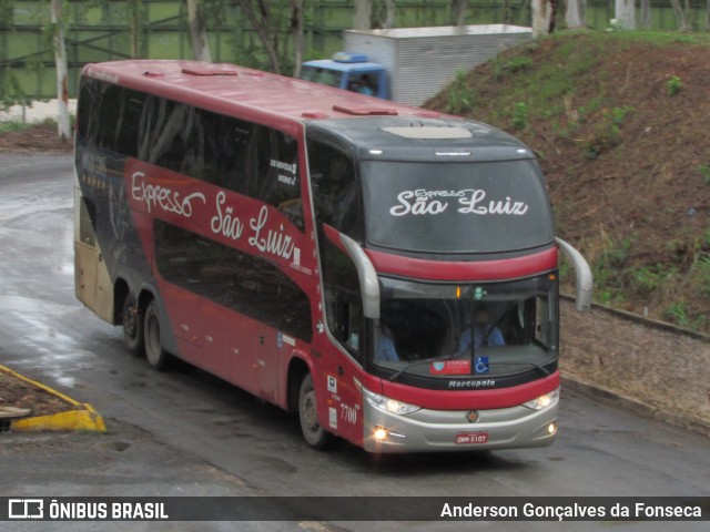 Expresso São Luiz 7700 na cidade de Cuiabá, Mato Grosso, Brasil, por Anderson Gonçalves da Fonseca. ID da foto: 10423796.