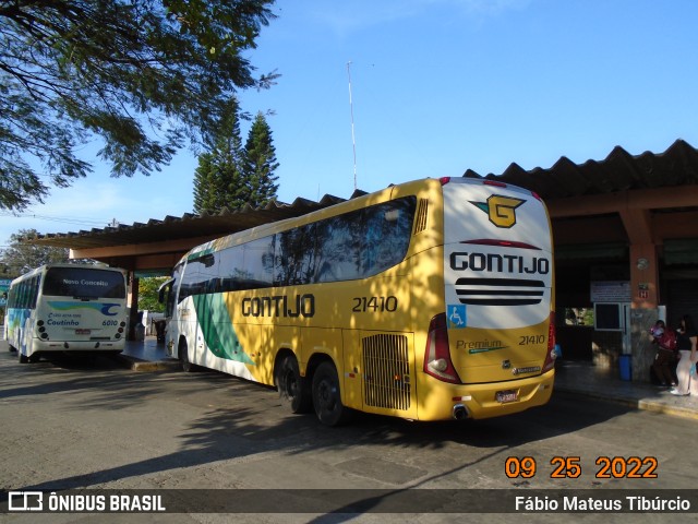 Empresa Gontijo de Transportes 21410 na cidade de Três Corações, Minas Gerais, Brasil, por Fábio Mateus Tibúrcio. ID da foto: 10421619.