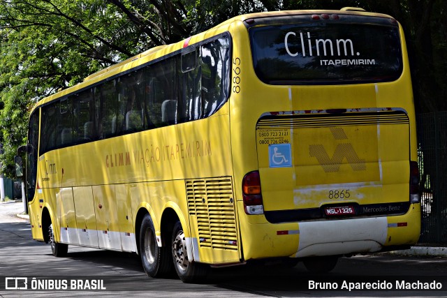 Viação Itapemirim 8865 na cidade de São Paulo, São Paulo, Brasil, por Bruno Aparecido Machado. ID da foto: 10424240.