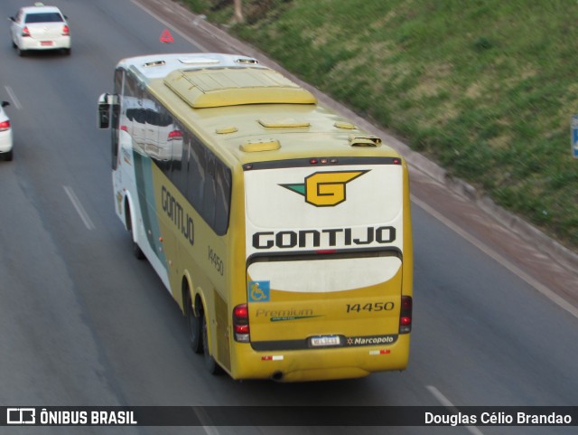 Empresa Gontijo de Transportes 14450 na cidade de Belo Horizonte, Minas Gerais, Brasil, por Douglas Célio Brandao. ID da foto: 10423136.