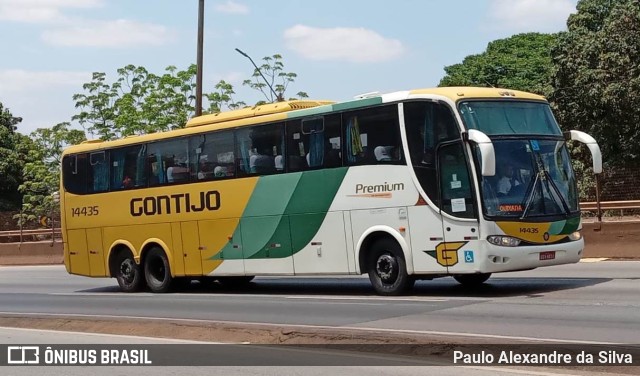 Empresa Gontijo de Transportes 14435 na cidade de Betim, Minas Gerais, Brasil, por Paulo Alexandre da Silva. ID da foto: 10422898.