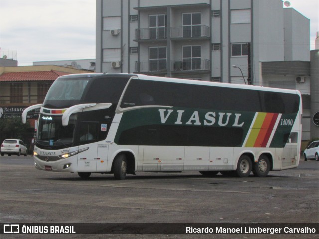 Viasul - Auto Viação Venâncio Aires 14000 na cidade de Santa Cruz do Sul, Rio Grande do Sul, Brasil, por Ricardo Manoel Limberger Carvalho. ID da foto: 10421645.